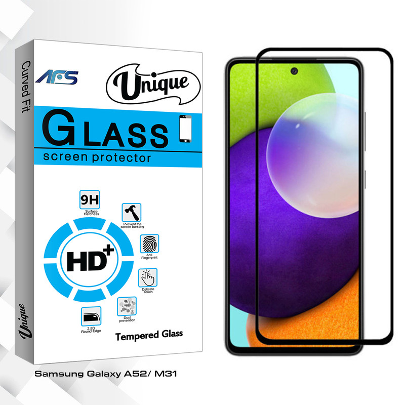 محافظ صفحه نمایش ای اف اس مدل Unique Glass مناسب برای گوشی موبایل سامسونگ Galaxy A52/ M31s