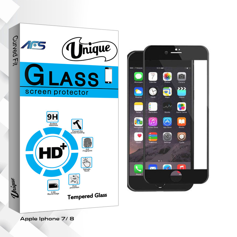 محافظ صفحه نمایش مات ای اف اس مدل Unique Glass مناسب برای گوشی موبایل اپل Iphone 7/ 8