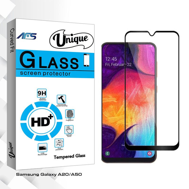 محافظ صفحه نمایش ای اف اس مدل Unique Glass مناسب برای گوشی موبایل سامسونگ Galaxy A30/A50