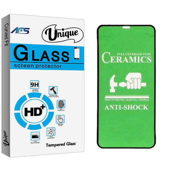 محافظ صفحه نمایش سرامیکی ای اف اس مدل Unique Glass مناسب برای گوشی موبایل اپل Iphone 11