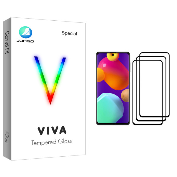 محافظ صفحه نمایش جانبو مدل Viva Glass مناسب برای گوشی موبایل سامسونگ Galaxy M62 بسته سه عددی