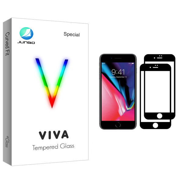 محافظ صفحه نمایش جانبو مدل Viva Glass مناسب برای گوشی موبایل اپل iPhone SE 2020 بسته دو عددی