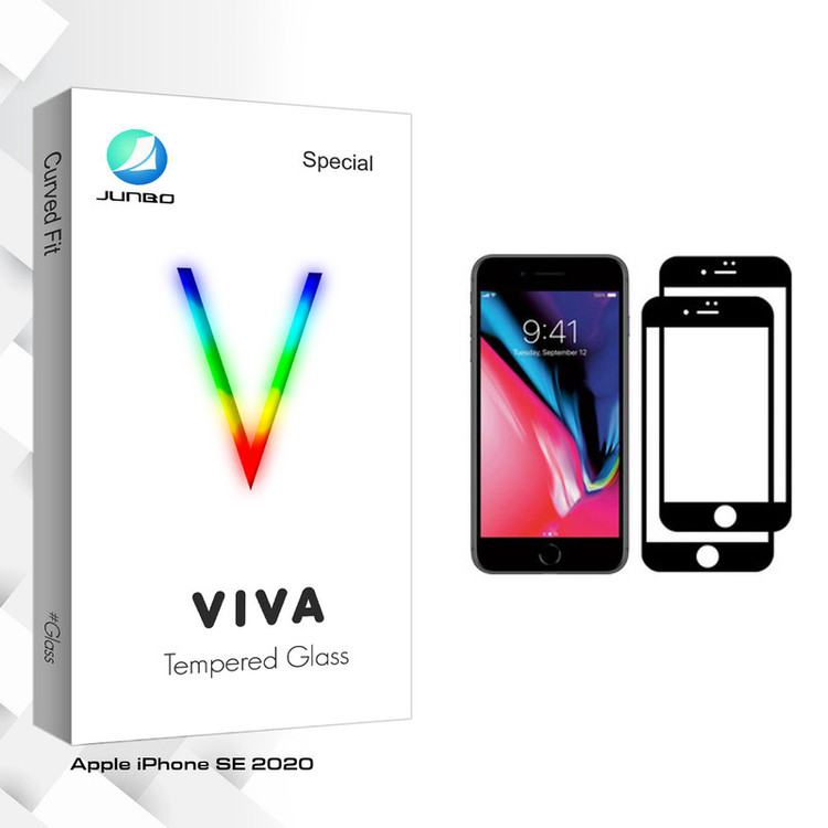 محافظ صفحه نمایش جانبو مدل Viva Glass مناسب برای گوشی موبایل اپل iPhone SE 2020 بسته دو عددی