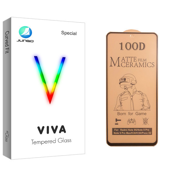 محافظ صفحه نمایش سرامیکی جانبو مدل Viva Glass مناسب برای گوشی موبایل شیائومی Redmi Note 9s