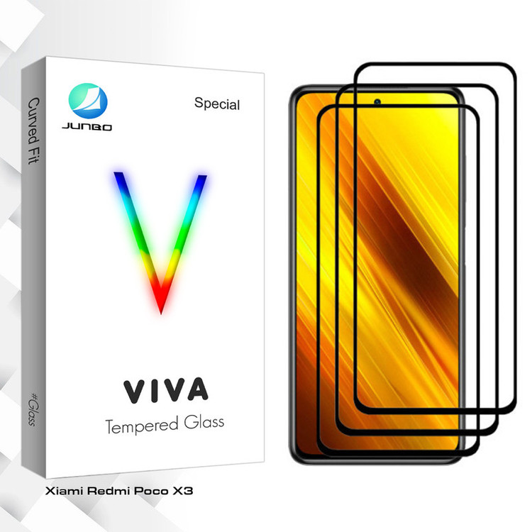 محافظ صفحه نمایش مات جانبو مدل Viva Glass مناسب برای گوشی موبایل شیائومی Poco X3 بسته سه عددی