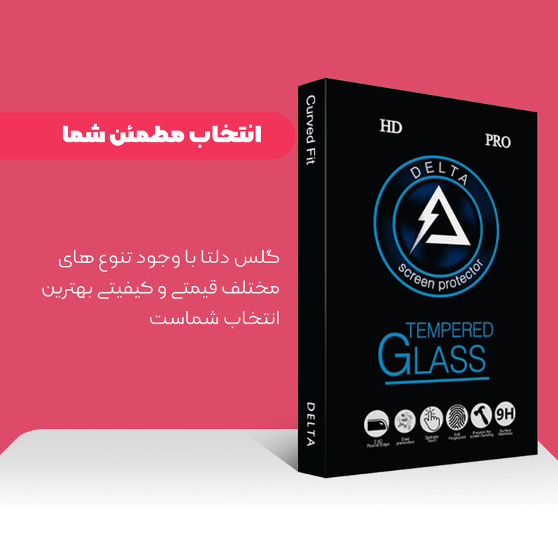محافظ صفحه نمایش سرامیکی دلتا مدل Fit مناسب برای گوشی موبایل سامسونگ Galaxy A12
