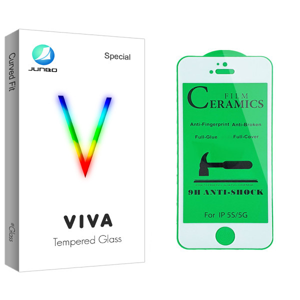 محافظ صفحه نمایش سرامیکی جانبو مدل Viva Glass مناسب برای گوشی موبایل اپل iPhone 5