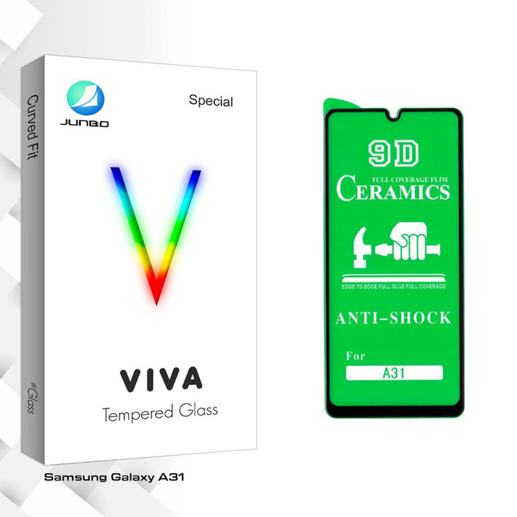 محافظ صفحه نمایش سرامیکی جانبو مدل Viva Glass مناسب برای گوشی موبایل سامسونگ Galaxy A31