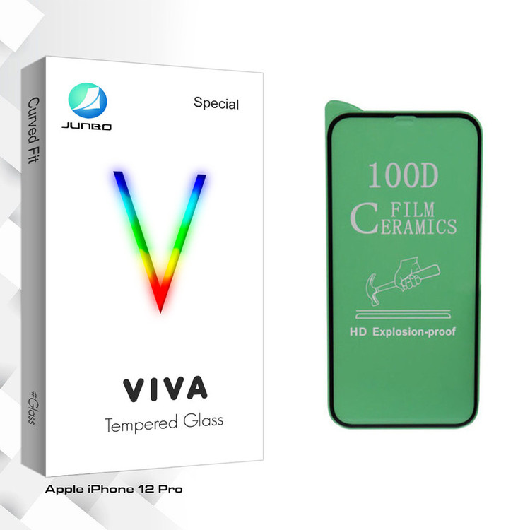 محافظ صفحه نمایش سرامیکی جانبو مدل Viva Glass مناسب برای گوشی موبایل اپل iPhone 12 Pro