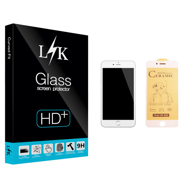 محافظ صفحه نمایش سرامیکی ال کی مدل +LITE مناسب برای گوشی موبایل اپل iPhone 6