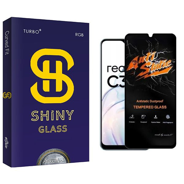 محافظ صفحه نمایش آتوچبو مدل Shiny Antistatic مناسب برای گوشی موبایل ریلمی C30s