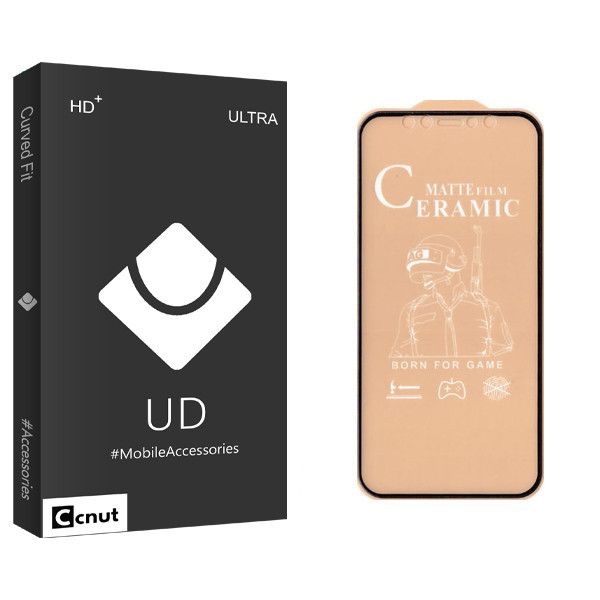 محافظ صفحه نمایش سرامیکی کوکونات مدل UD Black مناسب برای گوشی موبایل اپل Iphone 12 mini