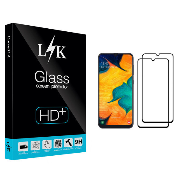 محافظ صفحه نمایش ال کی مدل +LITE مناسب برای گوشی موبایل سامسونگ Galaxy A30 بسته دو عددی
