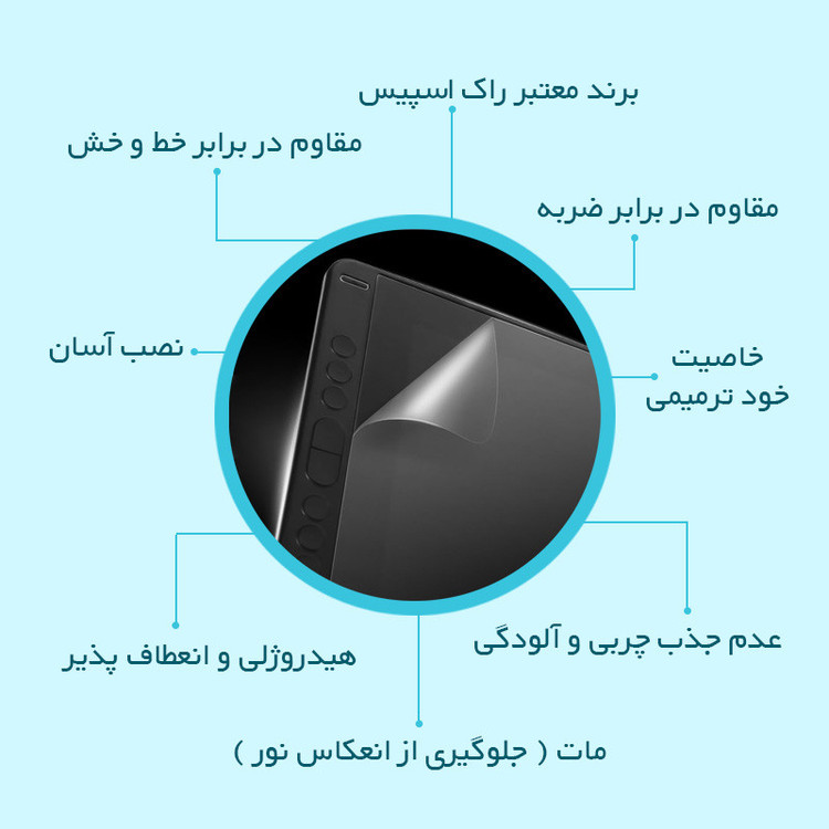محافظ صفحه نمایش مات راک اسپیس مدل HyMTT مناسب برای تبلت اپل iPad 10.2 (2020)