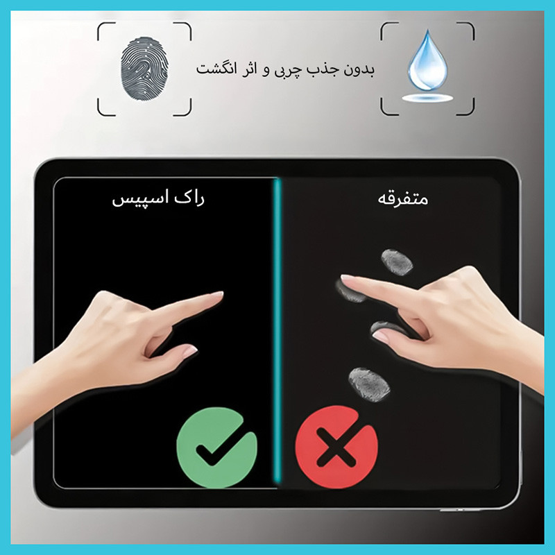 محافظ صفحه نمایش مات راک اسپیس مدل HyMTT مناسب برای تبلت سامسونگ Galaxy Tab A 8.0 (2018) به همراه محافظ پشت تبلت