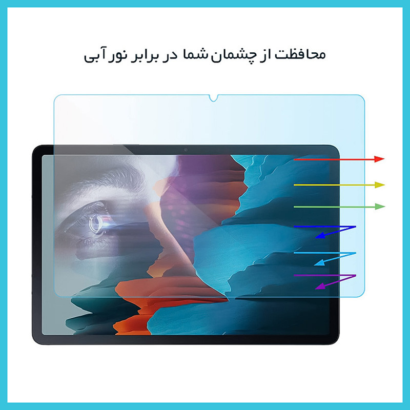 محافظ صفحه نمایش آنتی بلو راک اسپیس مدل HyBLU مناسب برای تبلت سامسونگ Galaxy Tab Active3
