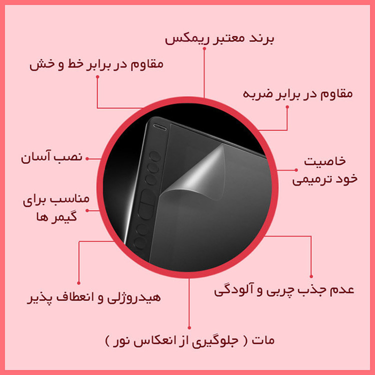 محافظ صفحه نمایش مات ریمکس مدل HyMTT مناسب برای تبلت سامسونگ Galaxy Tab S9