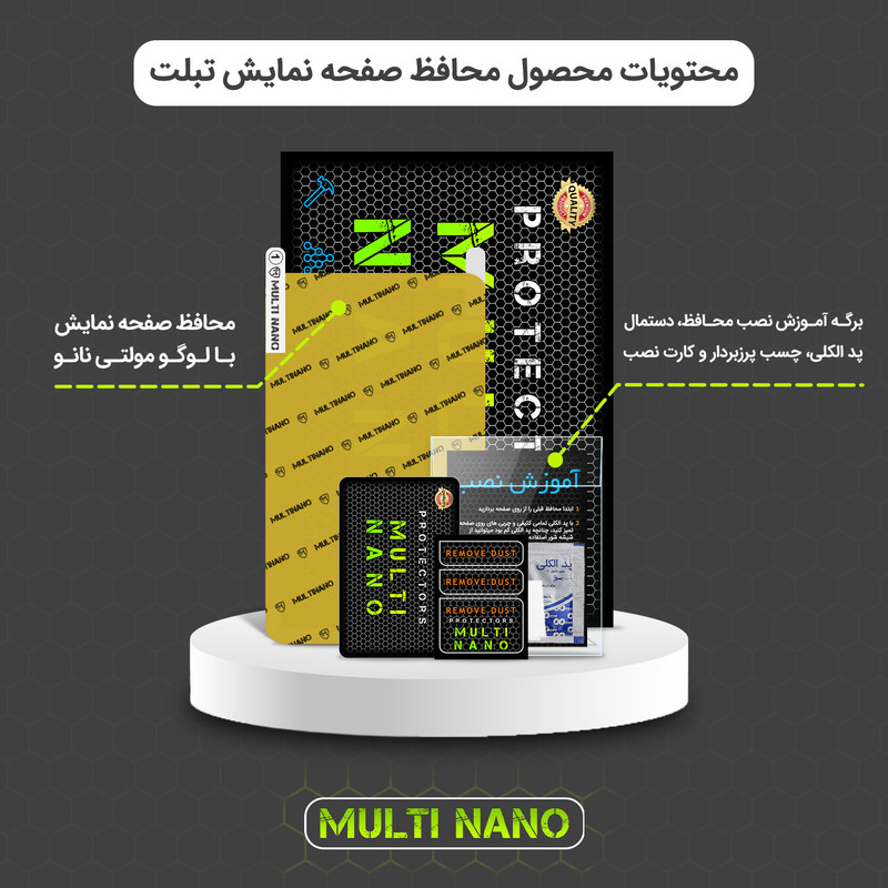 محافظ صفحه نمایش مولتی نانو مدل X-S2N مناسب برای تبلت اپل iPad Gen 9 10.2 بسته دو عددی