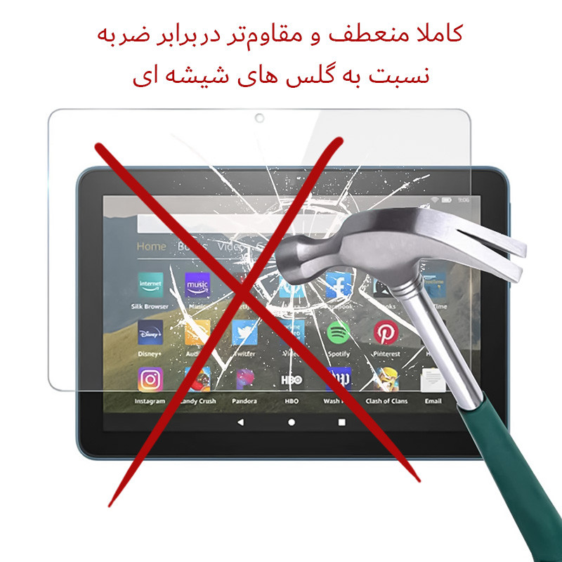 محافظ صفحه نمایش شفاف راک اسپیس مدل Hygel مناسب برای تبلت اپل iPad Wi-Fi
