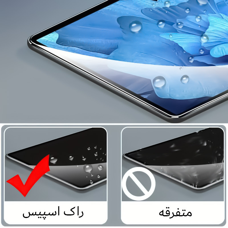 محافظ صفحه نمایش شفاف راک اسپیس مدل Hygel مناسب برای تبلت اپل iPad Wi-Fi