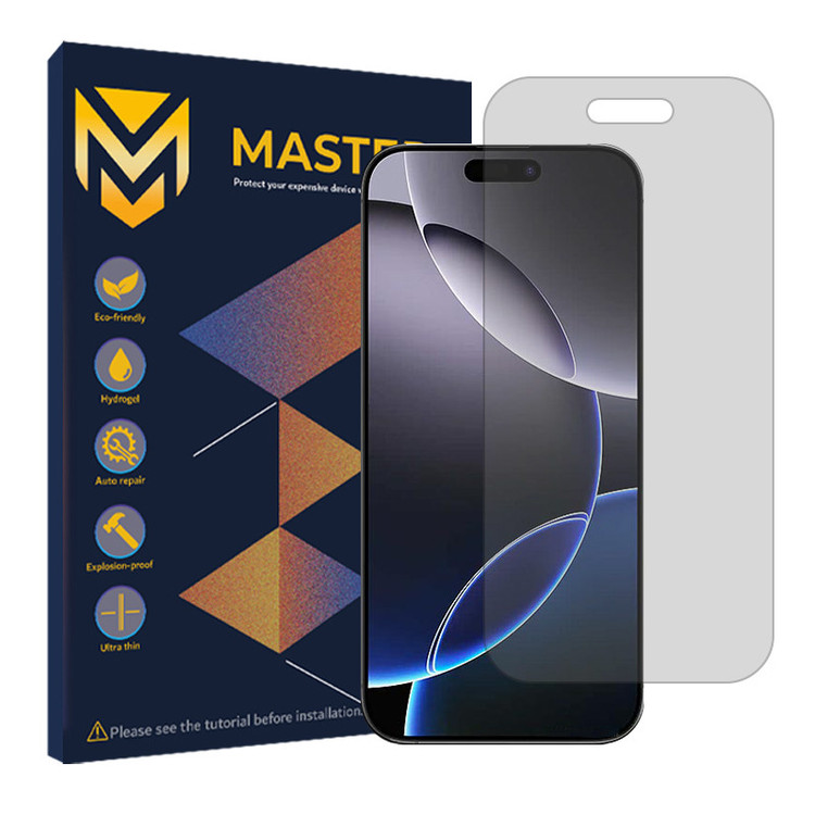 محافظ صفحه نمایش شفاف مستر مدل Shield مناسب برای گوشی موبایل اپل Iphone 16 Pro Max