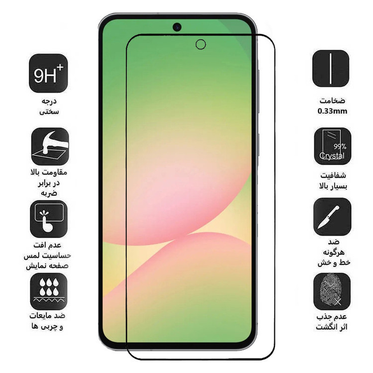 محافظ صفحه نمایش بوف مدل Ceramic مناسب برای گوشی موبایل سامسونگ Galaxy A56/A36/S24 FE