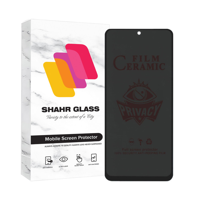 محافظ صفحه نمایش سرامیکی حریم شخصی شهر گلس مدل PRIVCERAMIC مناسب برای گوشی موبایل شیائومی Redmi Note 10 4G / Note 10S / Note 11 4G / Note 11s / Poco M4 Pro 4G / Poco M5s