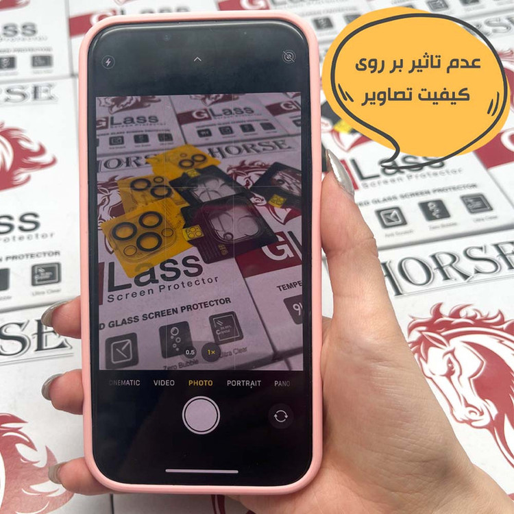 محافظ لنز دوربین هورس مدل 3DLNZSLHO مناسب برای گوشی موبایل اپل iPhone 12 Pro Max