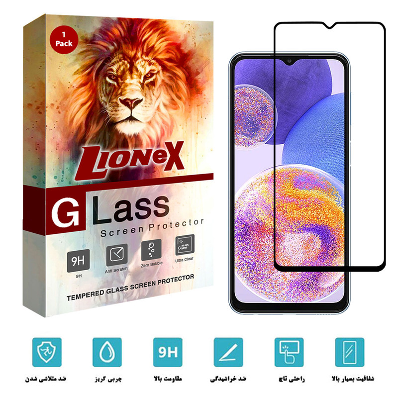محافظ صفحه نمایش سرامیکی لایونکس مدل CRC-L مناسب برای گوشی موبایل سامسونگ Galaxy A23