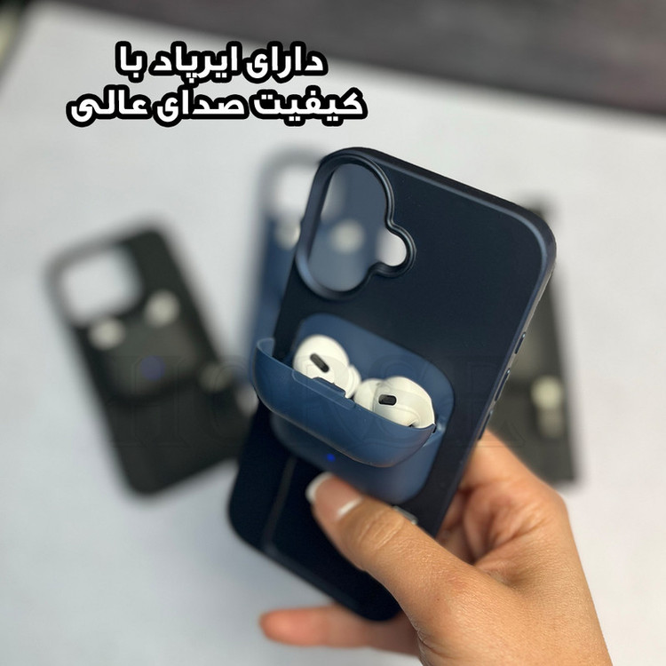 کاور هورس مدل PODSOV مناسب برای گوشی موبایل سامسونگ Galaxy S24 Ultra به همراه ایرپاد