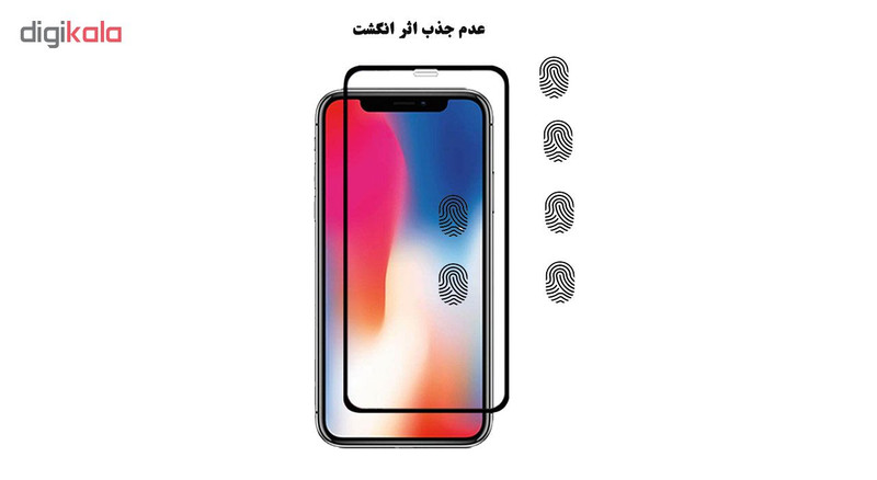 محافظ صفحه نمایش 5D لایونکس مدل USS مناسب برای گوشی موبایل اپل iPhone X