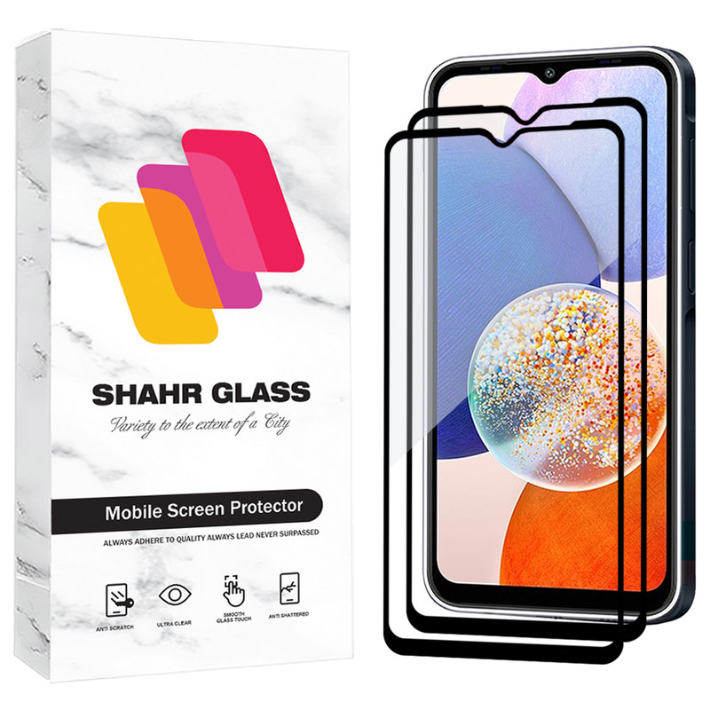 محافظ صفحه نمایش شیشه ای شهر گلس مدل FUL2 مناسب برای گوشی موبایل سامسونگ Galaxy A22 5G / A14 4G / A14 5G / دوجی S100 4G بسته دو عددی