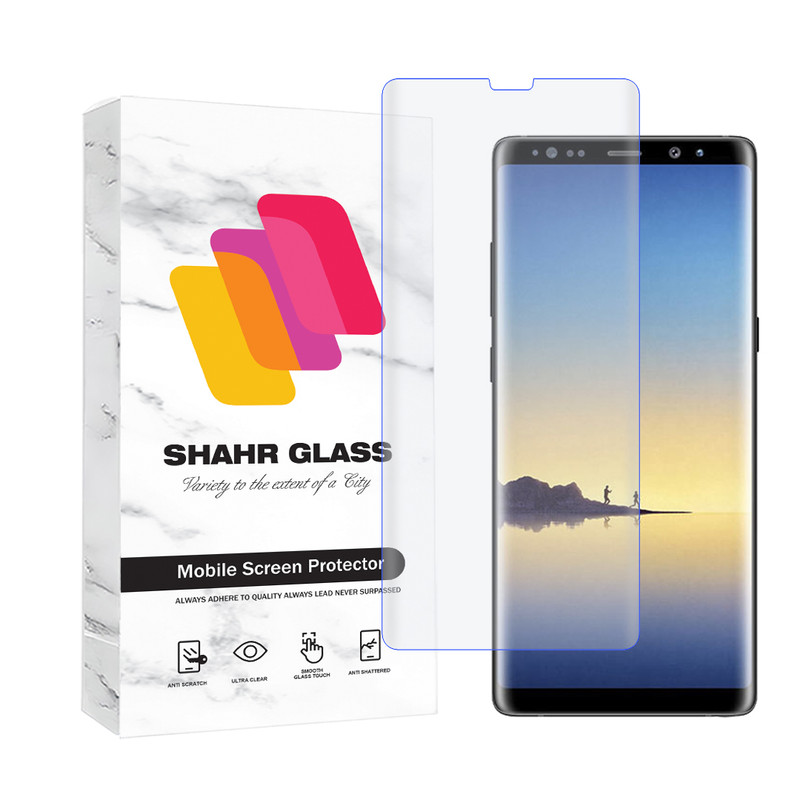 محافظ صفحه نمایش یووی شهر گلس مدل UVLIGHTSH مناسب برای گوشی موبایل سامسونگ Galaxy Note 8 / Galaxy Note 9