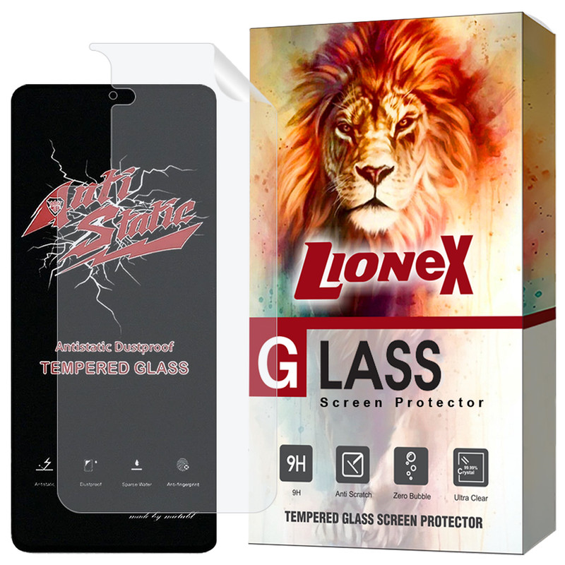 محافظ صفحه نمایش لایونکس مدل ANNL مناسب برای گوشی موبایل سامسونگ Galaxy A55 5G به همراه محافظ پشت گوشی