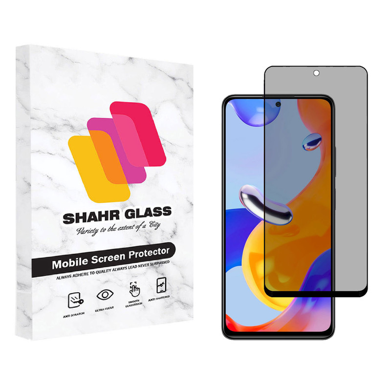 محافظ صفحه نمایش حریم شخصی شهر گلس مدل PRV مناسب برای گوشی موبایل شیائومی Redmi Note 11 Pro 4G