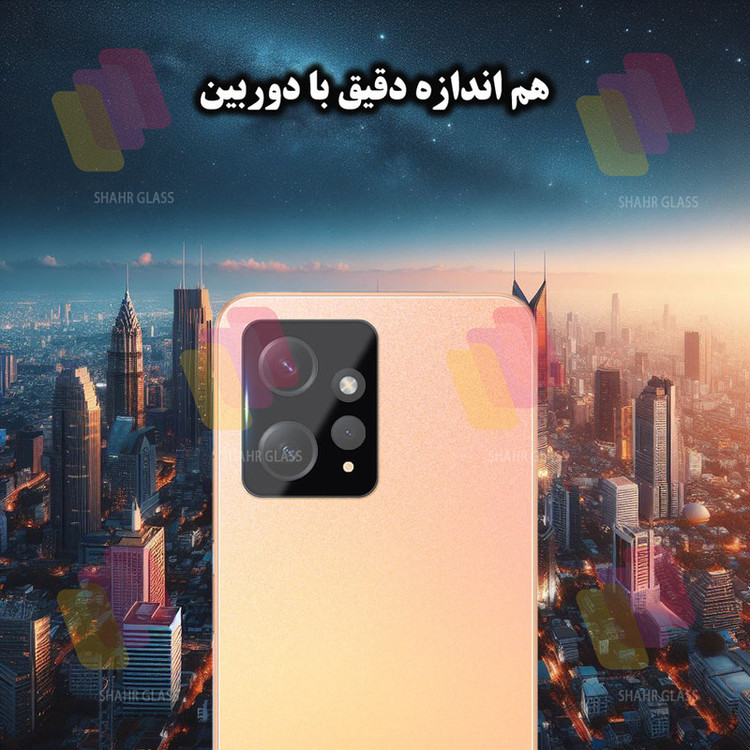 محافظ لنز دوربین شهر گلس مدل LENSFSH مناسب برای گوشی موبایل شیائومی Redmi Note 12 4G