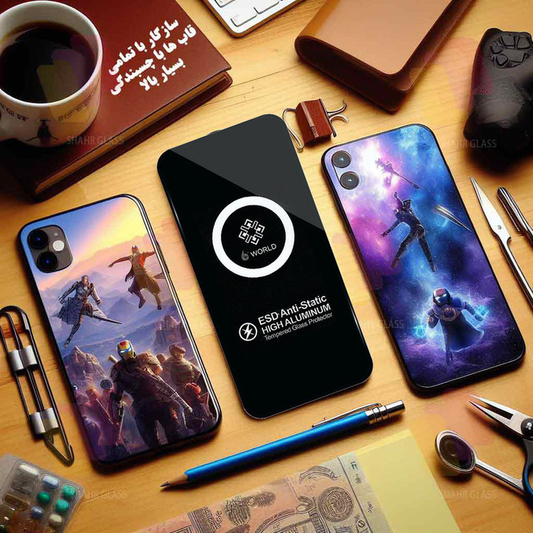 محافظ صفحه نمایش شهر گلس مدل ESDS مناسب برای گوشی موبایل اپل iPhone 17