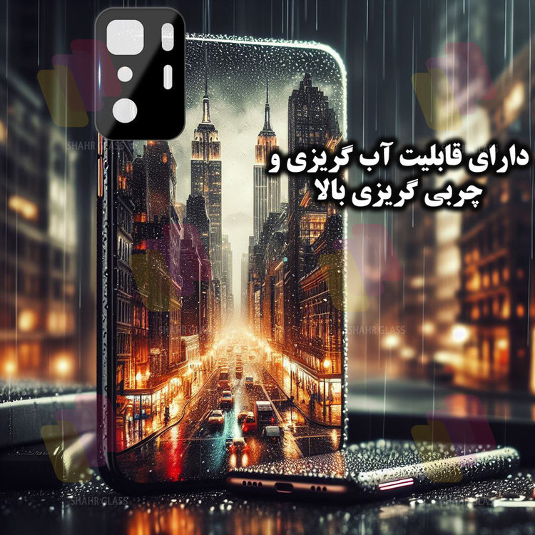 محافظ صفحه نمایش شهر گلس مدل SUPLNFUSH مناسب برای گوشی موبایل شیائومی Poco X3 GT به همراه محافظ لنز گوشی