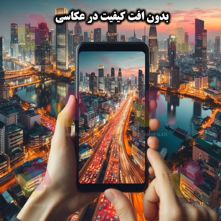 محافظ پشت گوشی شهر گلس مدل MTBFULS مناسب برای گوشی موبایل اپل iPhone 12 Pro Max به همراه محافظ لنز