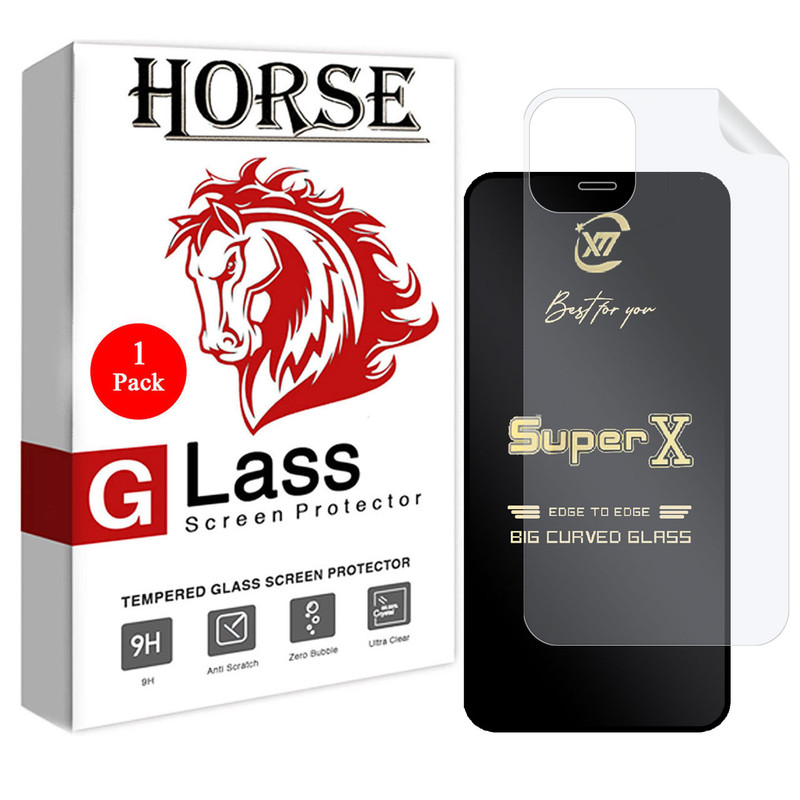 محافظ صفحه نمایش هورس مدل 2SXN مناسب برای گوشی موبایل اپل iPhone 11 به همراه محافظ پشت گوشی