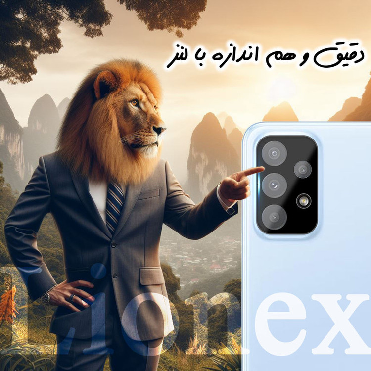 محافظ صفحه نمایش لایونکس مدل SUPLNFULI مناسب برای گوشی موبایل سامسونگ Galaxy A13 4G / A32 5G / A23 5G به همراه محافظ لنز گوشی