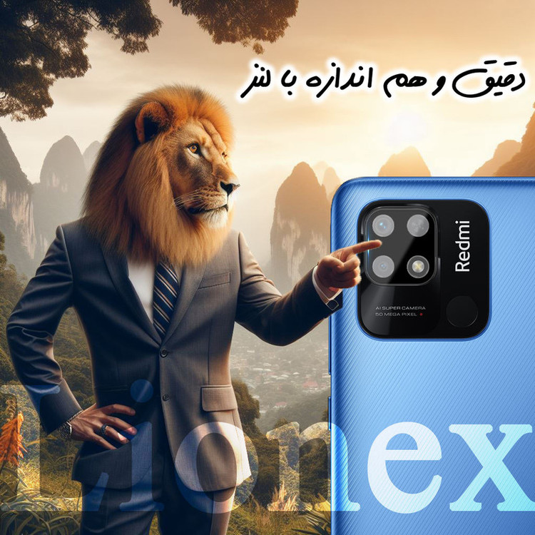 محافظ صفحه نمایش لایونکس مدل SUPLNFULI مناسب برای گوشی موبایل شیائومی Redmi 10C / Redmi 10 Power / Redmi 10 India به همراه محافظ لنز گوشی