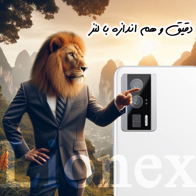 محافظ صفحه نمایش لایونکس مدل SUPLNFULI مناسب برای گوشی موبایل شیائومی Poco F5 Pro / Redmi K60 / Redmi K60E / Redmi K60 Pro به همراه محافظ لنز گوشی