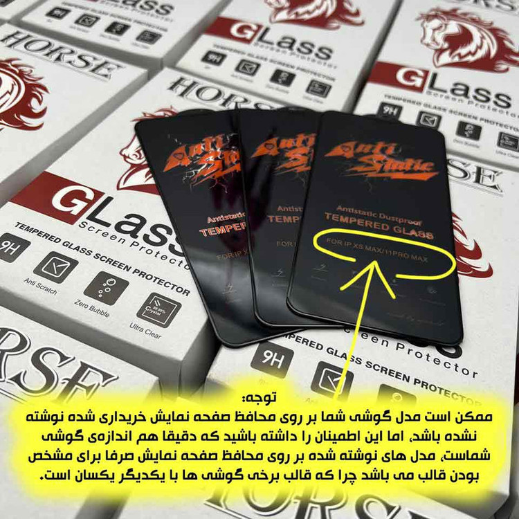 محافظ صفحه نمایش آنتی استاتیک هورس مدل ANTH30 مناسب برای گوشی موبایل سامسونگ Galaxy A32 5G / M32 5G / F12 / F13 / F02s / F23 5G / جی پلاس X10 / X10 Plus / X20 /آنر X6b/بلک ویو Black View Wave 6C Pro