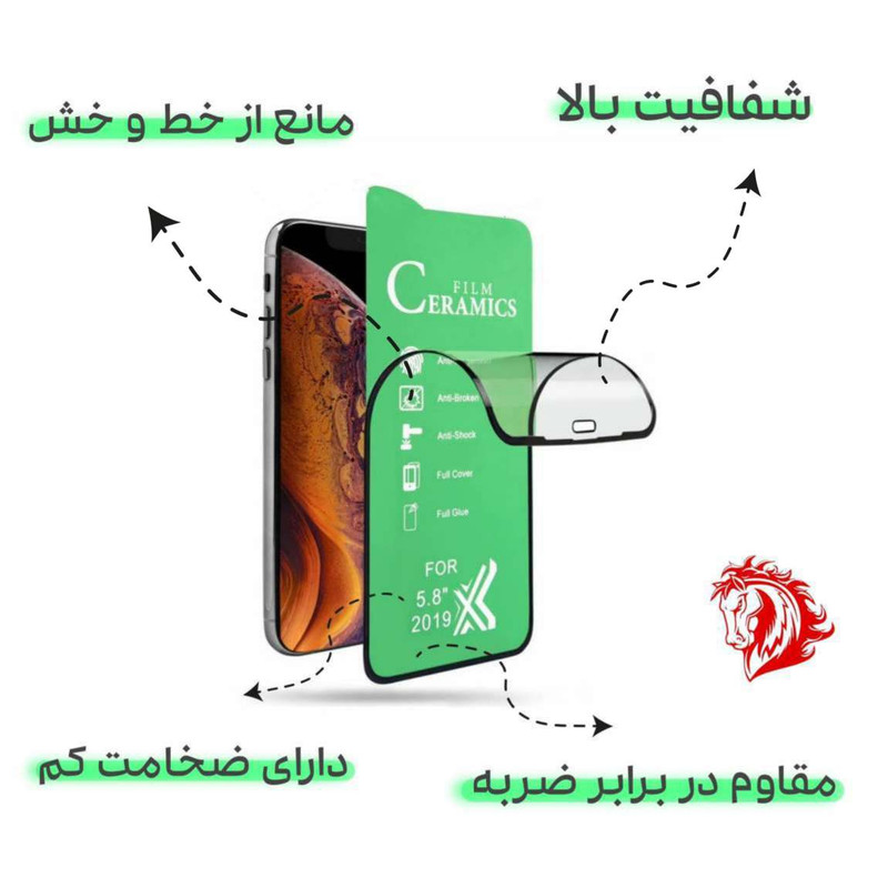 محافظ صفحه نمایش سرامیکی هورس مدل CERAMHORS مناسب برای گوشی موبایل هوآوی Nova Y71