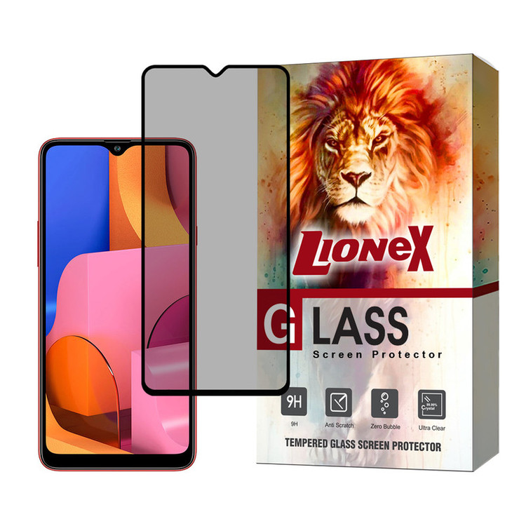 محافظ صفحه نمایش حریم شخصی لایونکس مدل PRIVFULLL مناسب برای گوشی موبایل سامسونگ Galaxy A20s