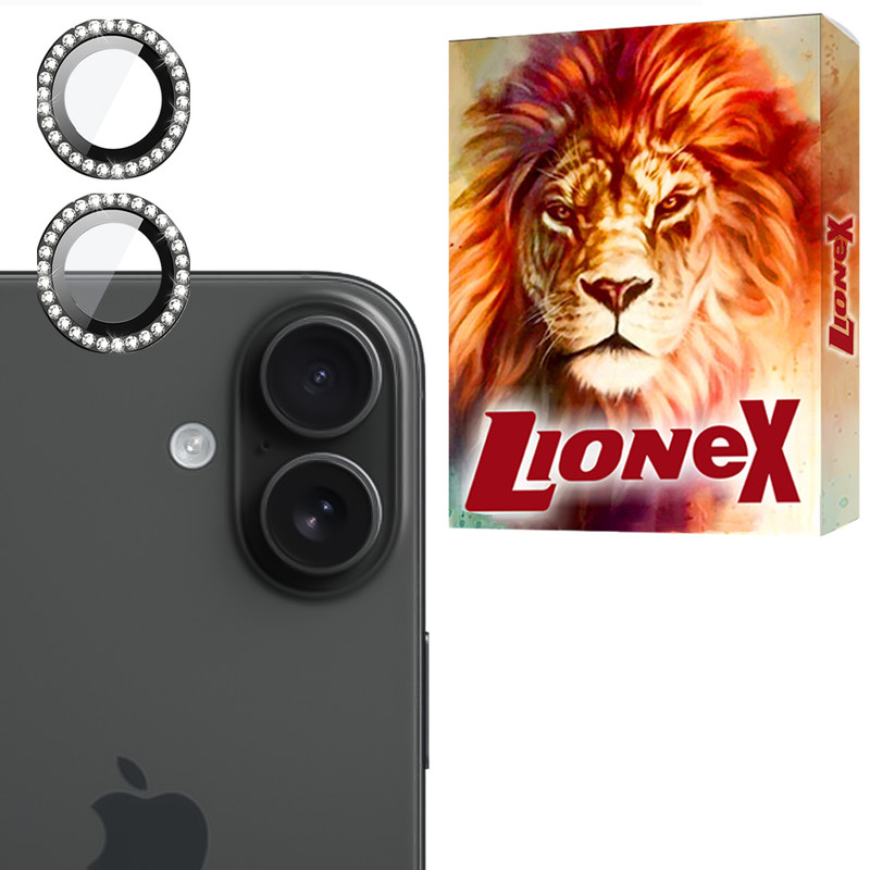 محافظ لنز دوربین شیشه‌ای لایونکس مدل NRIL20 مناسب برای گوشی موبایل اپل iPhone 16