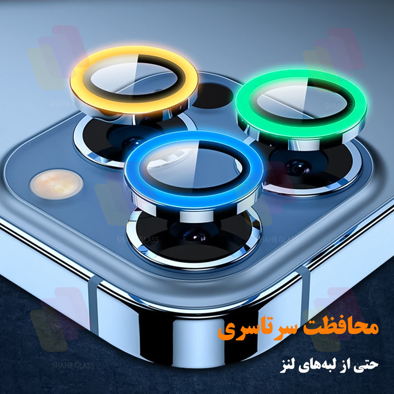 محافظ لنز دوربین شهر گلس مدل SHABRANGS مناسب برای گوشی موبایل سامسونگ Galaxy A14 / A24 / A34 5G / A54 5G