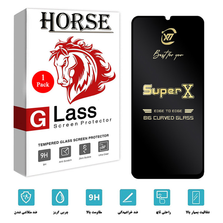 محافظ صفحه نمایش هورس مدل SUPERX مناسب برای گوشی موبایل سامسونگ Galaxy M22