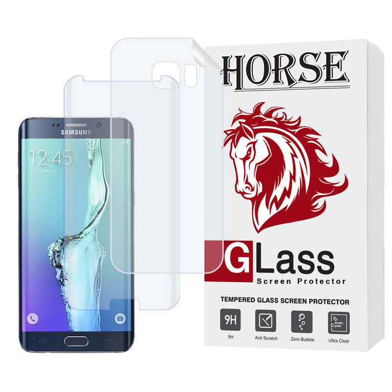 محافظ صفحه نمایش یووی هورس مدل UVNANOMTBH مناسب برای گوشی موبایل سامسونگ Galaxy S6 edge به همراه محافظ پشت گوشی